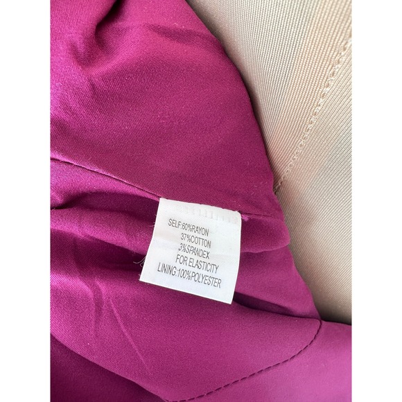 Kay Unger New York Purple Jacquard Sheath Dress Size 6 - Picture 6 of 6